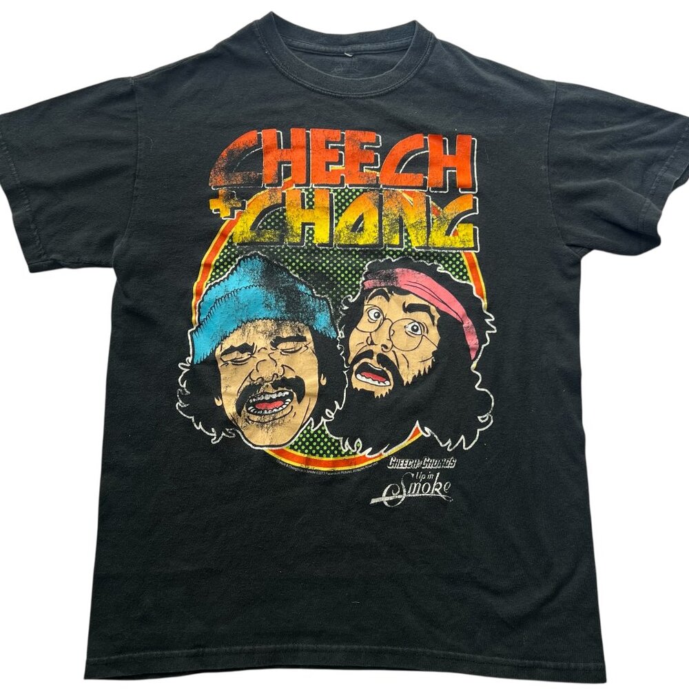 Cheech & Chong Up in Smoke Black tee shirt Size Small